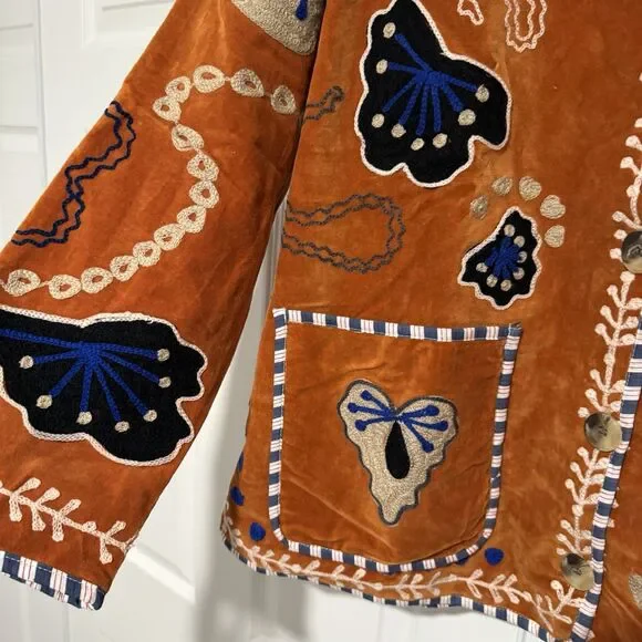 Sissel Edelbo Women’s Maggie Jacket Velvet Brown, Free People One Size - Picture 9 of 16